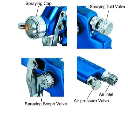 VOYLET H2001 MINI SPRAY GUN H.V.L.P MODEL H2001 (250ml) – Diamond